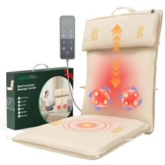Joyset Shiatsu back massager with up-down rail system for full back coverage.