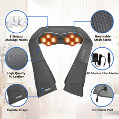 Joyset neck massager with heat function and infrared warmth