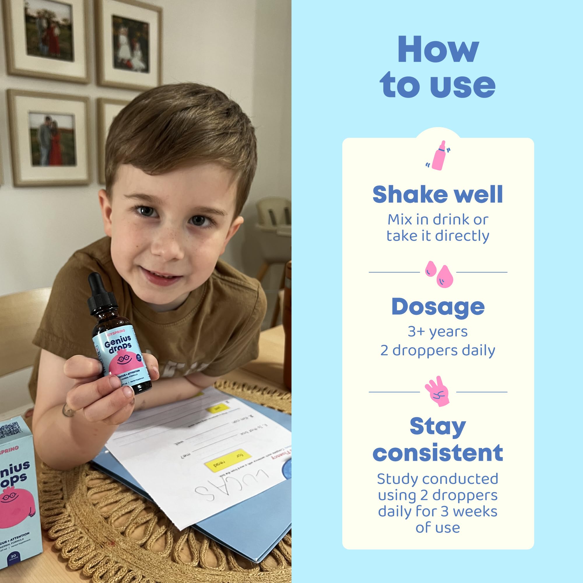 JoySpring Genius Drops after-school study shows potential for improved task completion