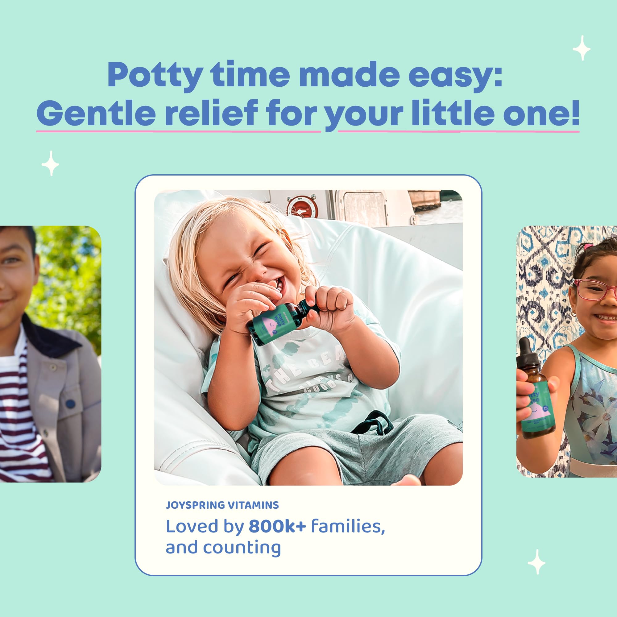 JoySpring Potty Wise ingredients elderberry-senna highlight natural, plant-based support for gentle digestion