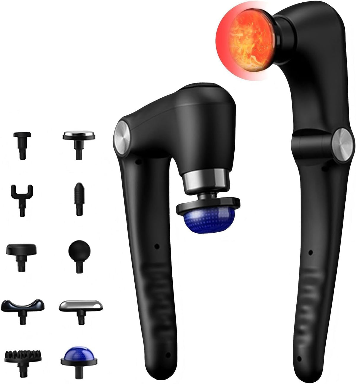 JOYSUWERUN foldable massage gun with heat for full-body relief and portability.