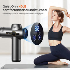 JOYSUWERUN Heated massage gun delivers soothing warmth and deeper comfort.