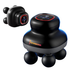 JOYSUWERUN massage gun with 4 heads for versatile muscle relief.