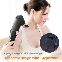 JOYSUWERUN quiet-ergonomic massager delivers powerful relief with minimal disruption.