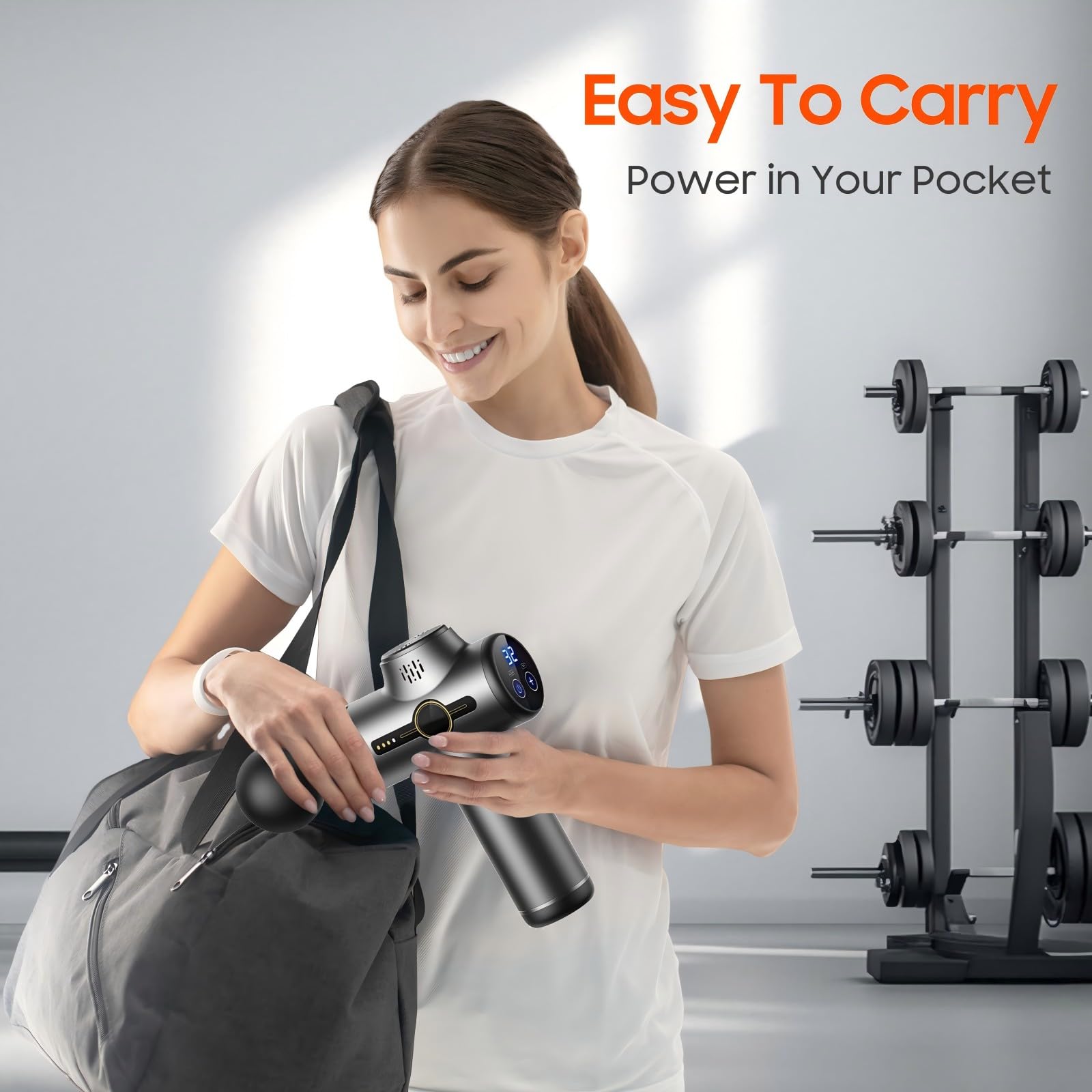 JOYSUWERUN Rechargeable massager offers long battery life.