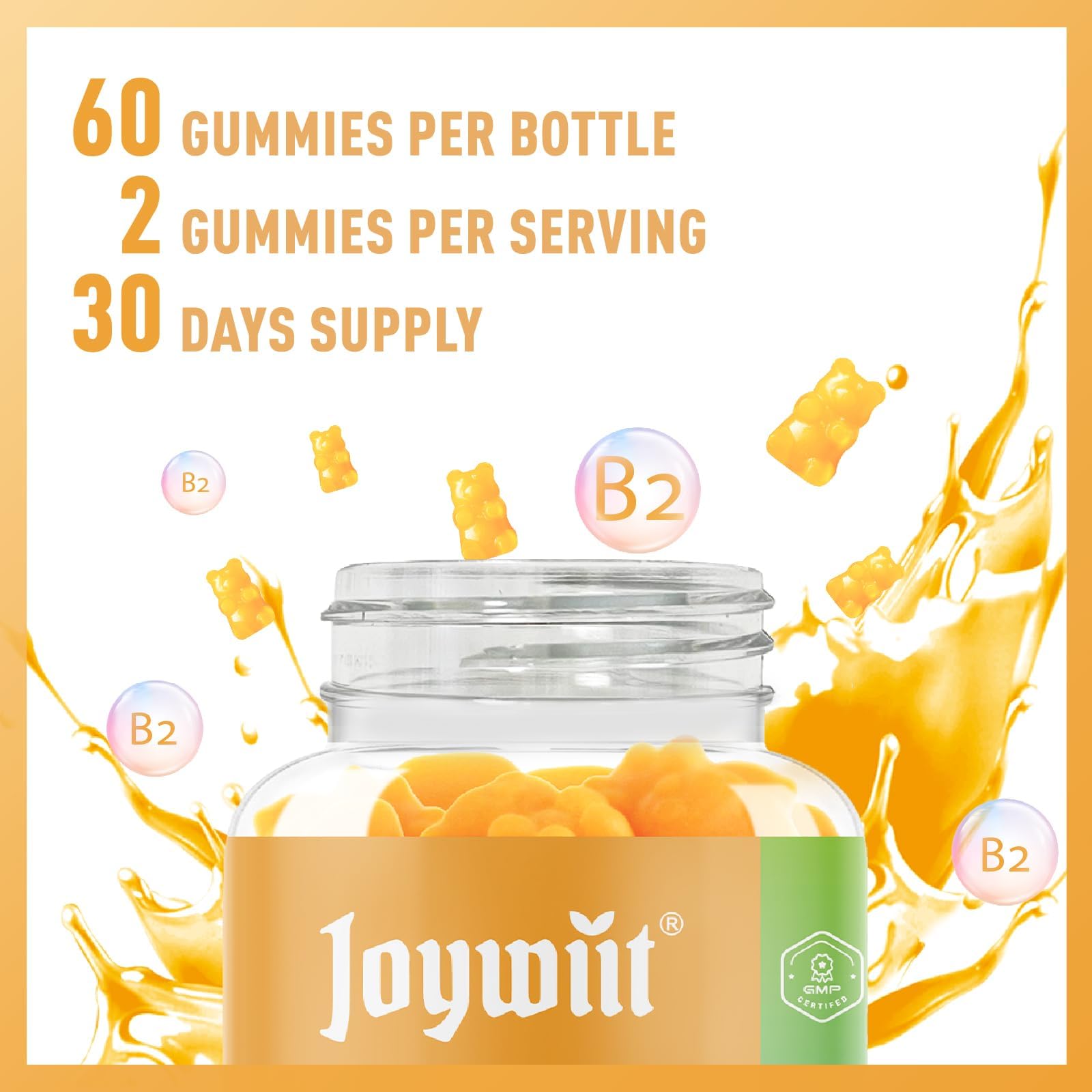 Joywiit B2 Gummies on-the-go pack fits pockets and purses.