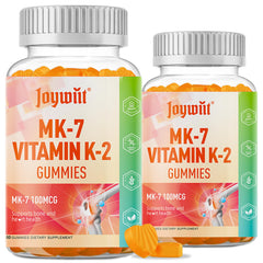 Joywiit Vitamin K2 MK-7 gummies bottle shown for easy daily calcium support
