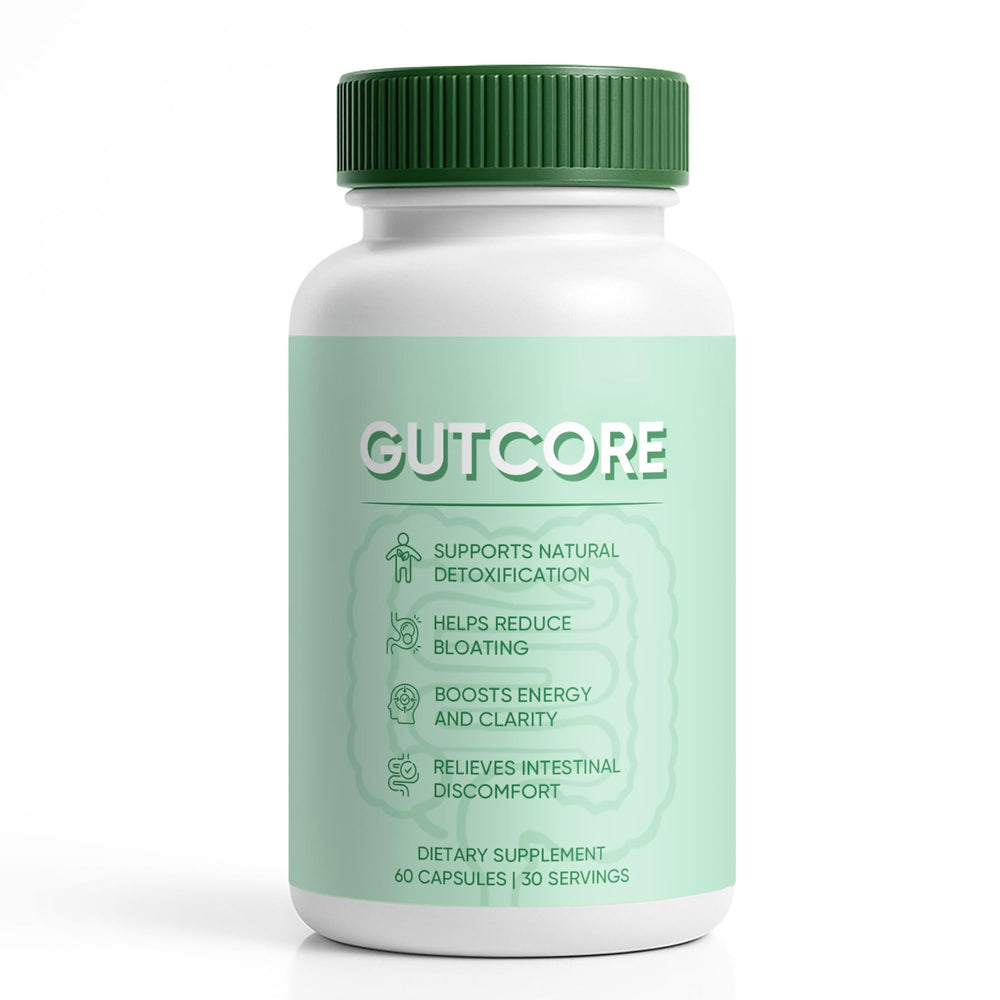Jqewlg GutCore digestive support bottle front for daily use.
