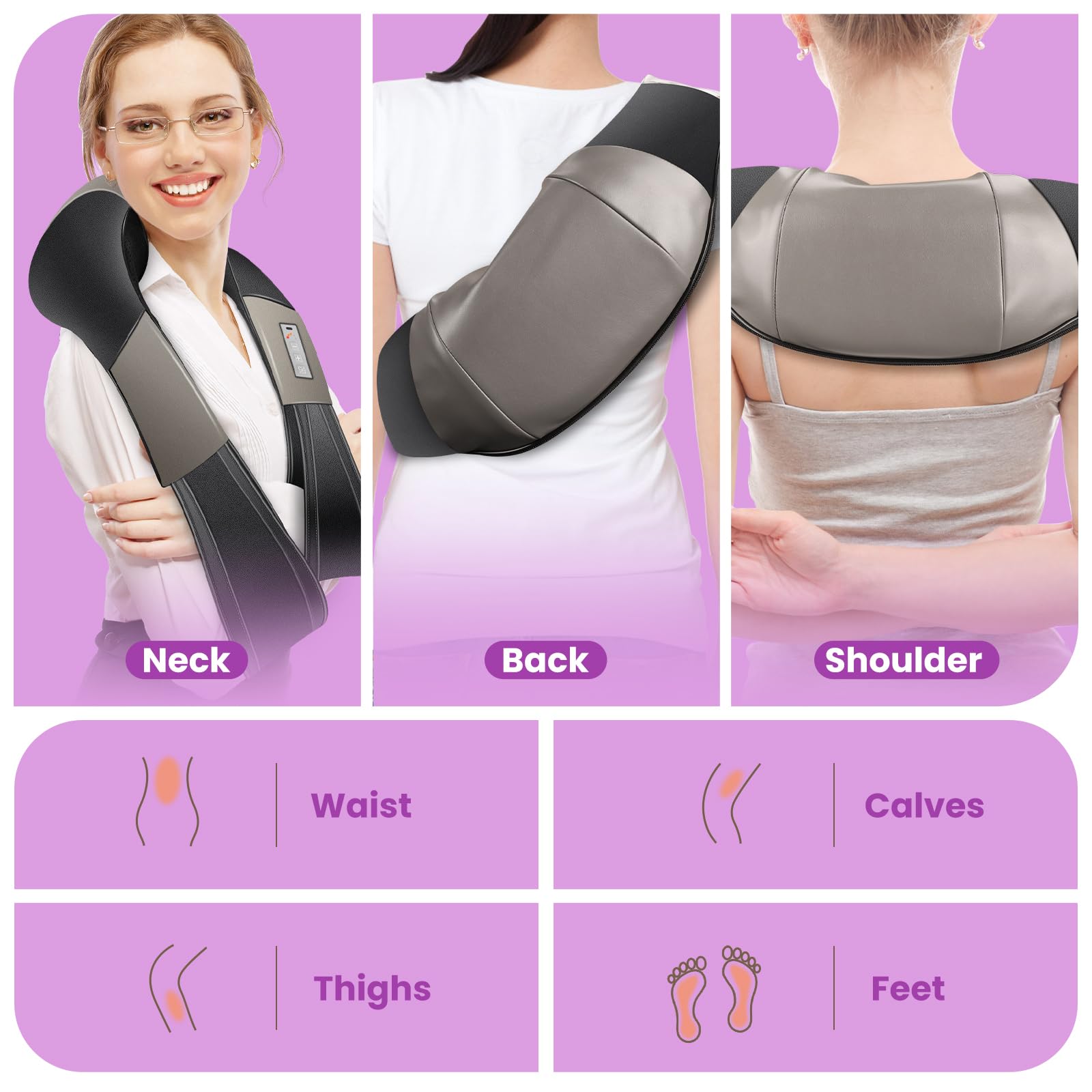 JQX compact massager with carabiner slot for gym bag or car use