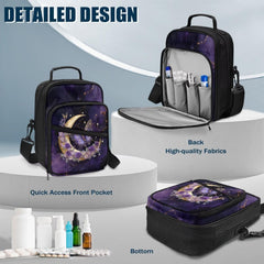 Jrysaedy diabetes bag front pocket for quick access to glucose tablets.