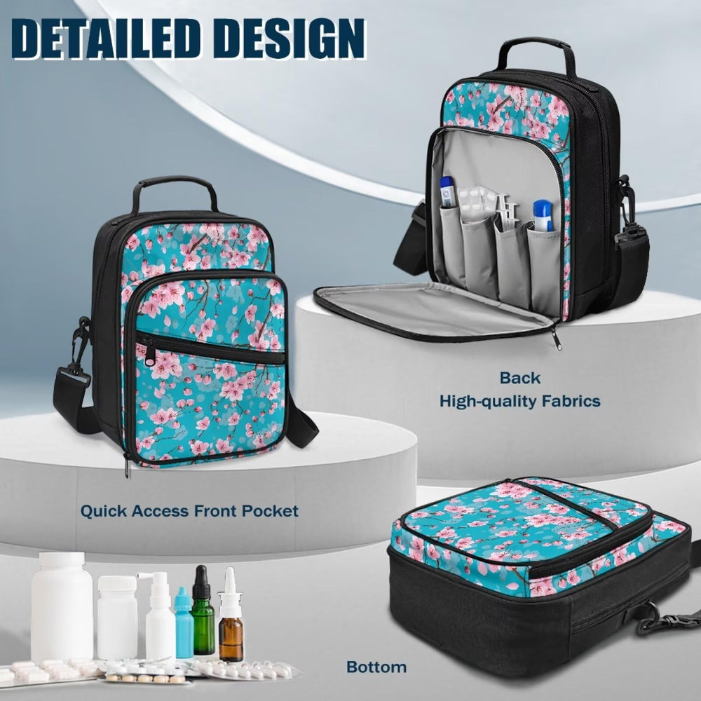 Jrysaedy Mechine bag includes a glucometer pocket for safe travel.