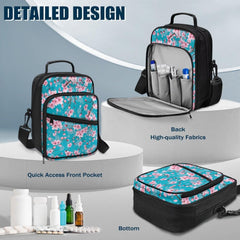Jrysaedy Mechine bag includes a glucometer pocket for safe travel.