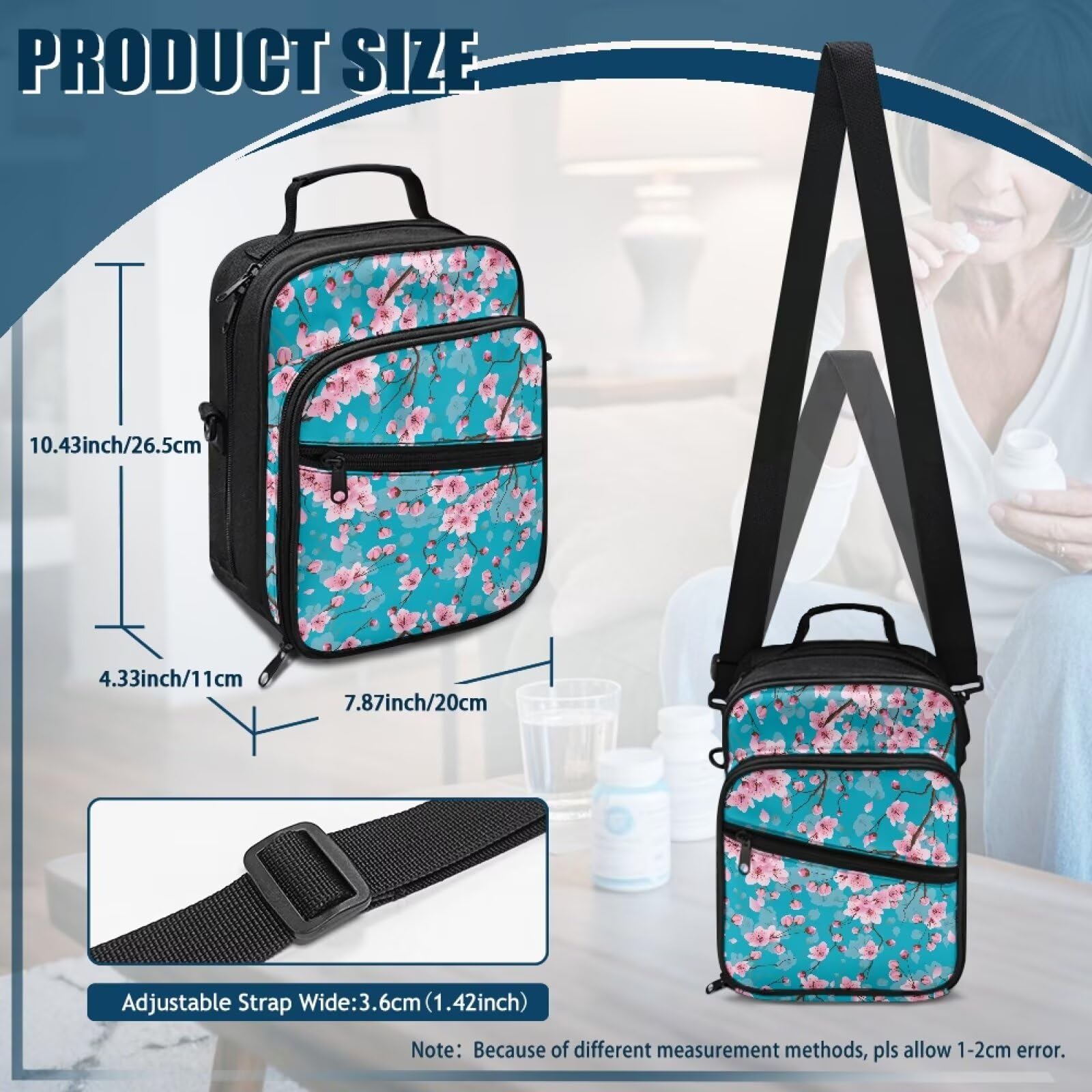 Jrysaedy large-capacity case fits multiple supplies without crowding.