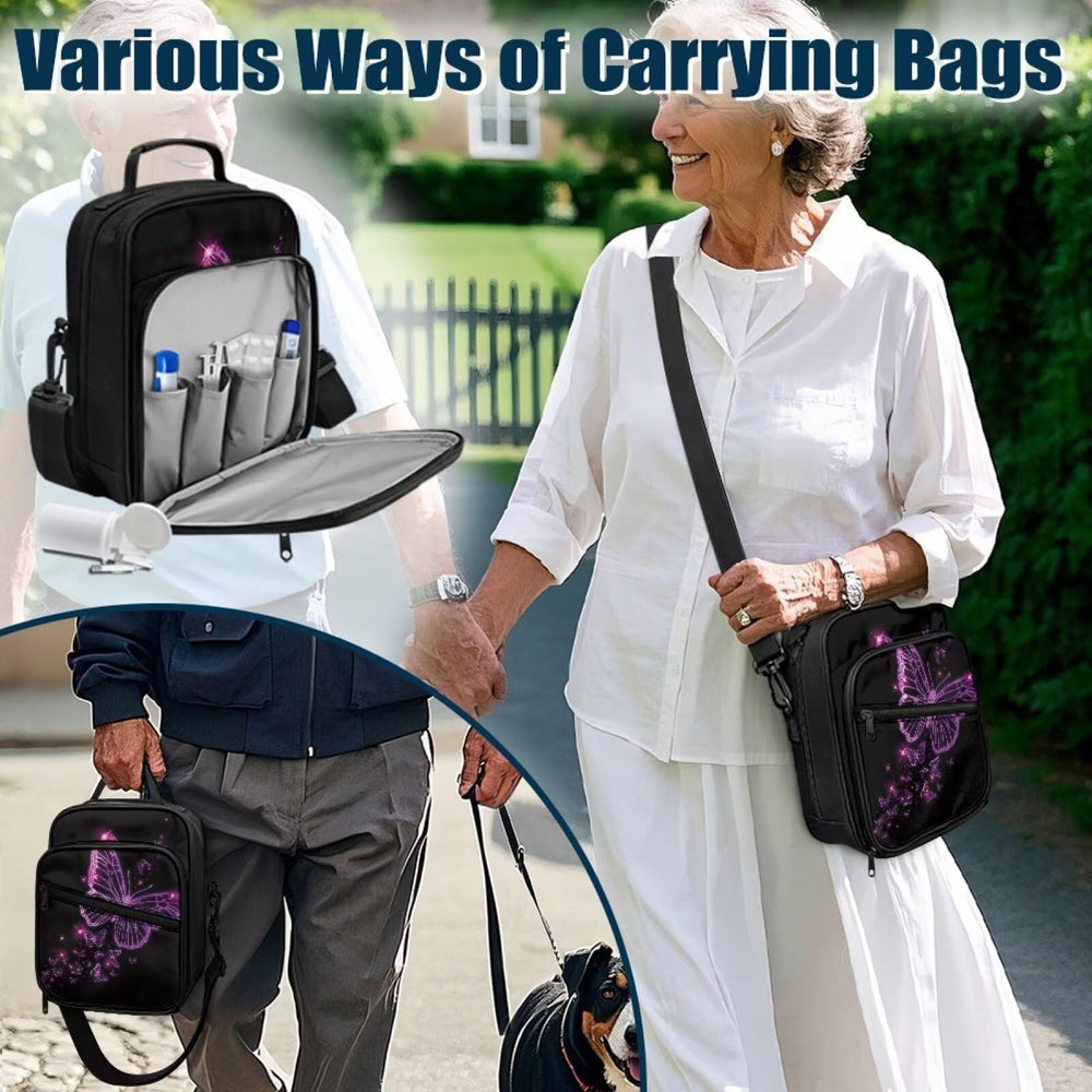Jrysaedy water-resistant diabetes case protects meters and supplies from spills