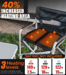 JS LifeStyle heated seat cushion folded for easy portability.