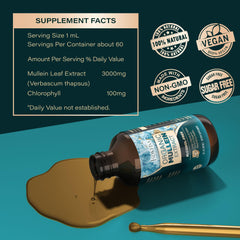 JSDKFJSA Mullein Drops mix with water for easy daily use.