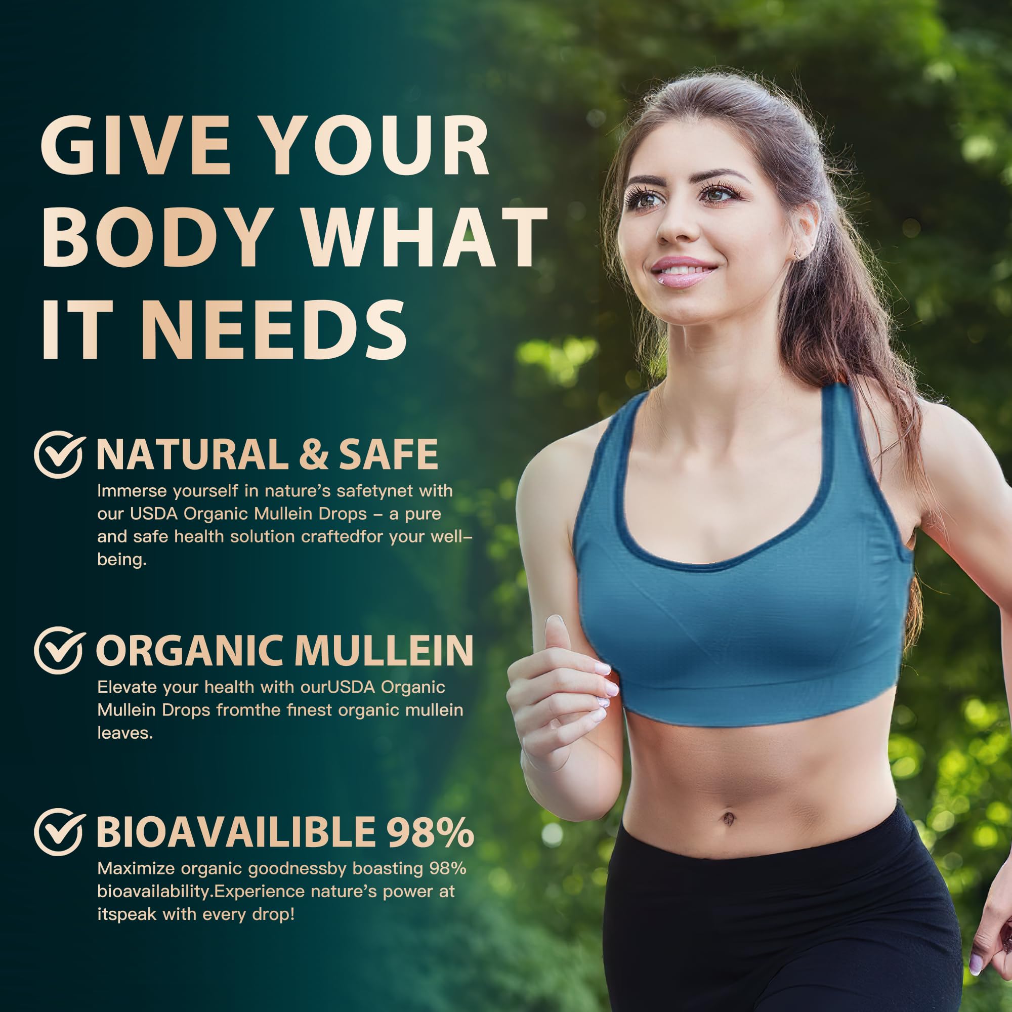 JSDKFJSA Mullein Leaves and Flowers Extract close-up for natural respiratory support.
