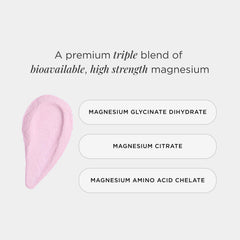 JSHealth Advanced Magnesium+ powder bottle close-up highlighting the triple magnesium blend for daily wellness