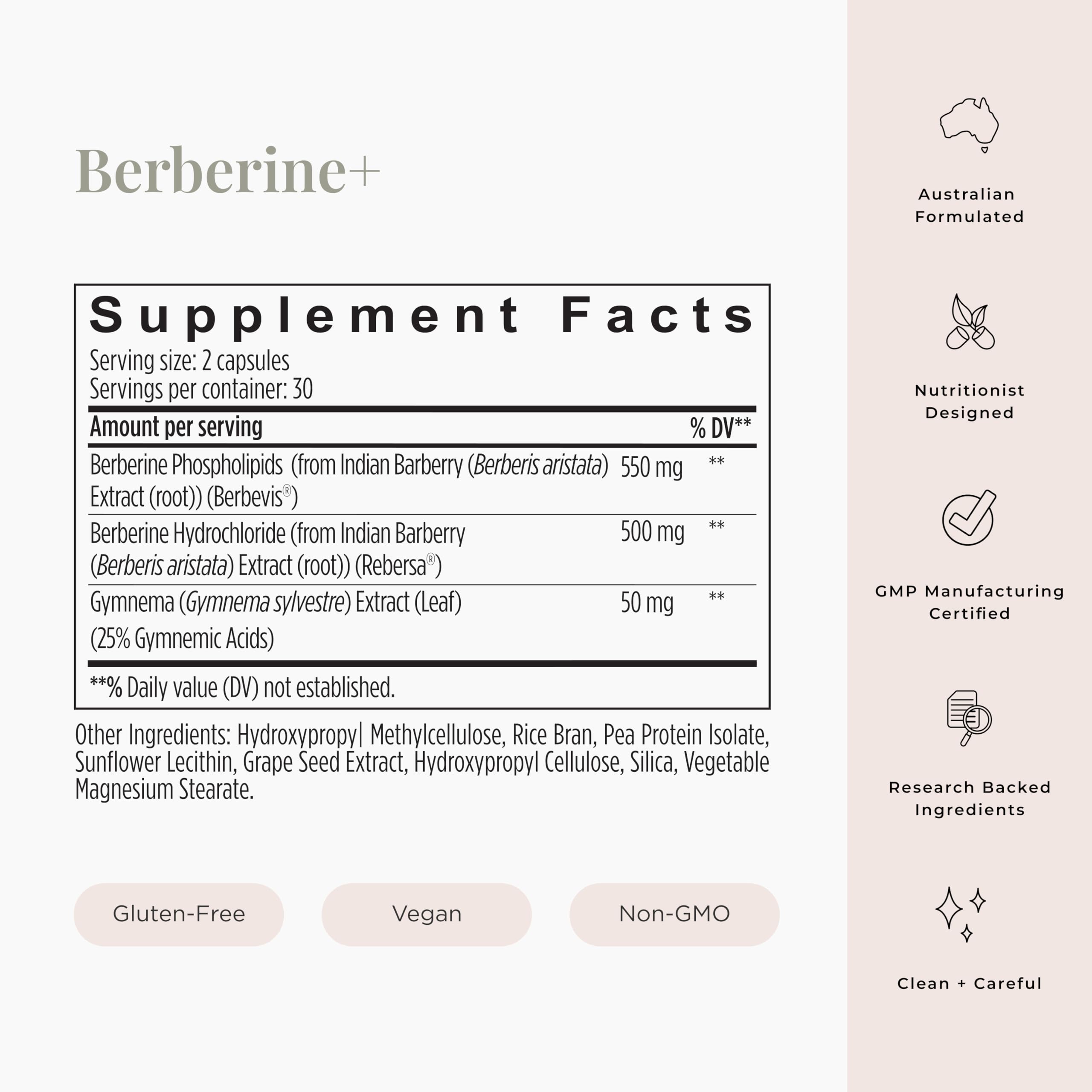 JSHealth Berberine+ label close-up highlighting double strength formula