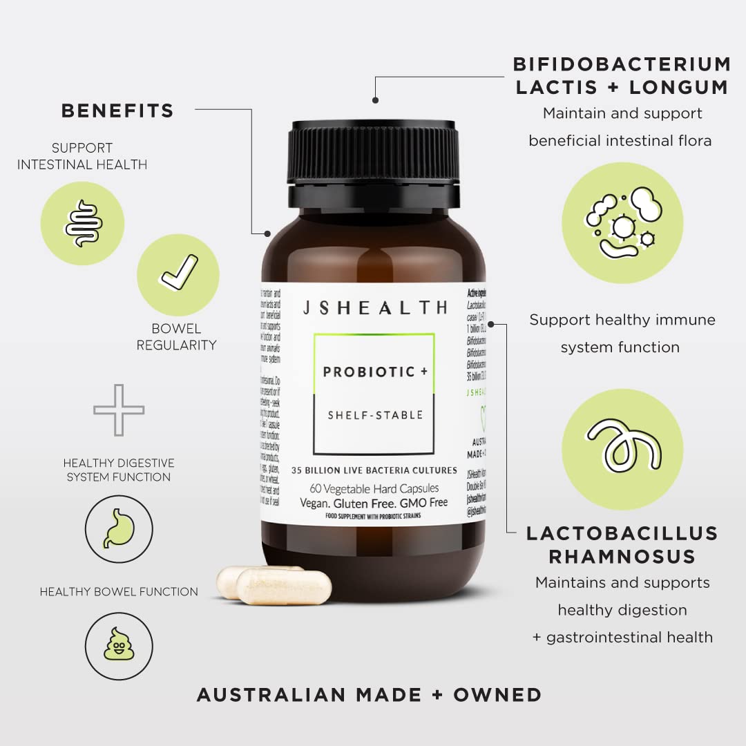 JSHealth Bifidobacterium Lactis capsules support healthy digestion and regularity
