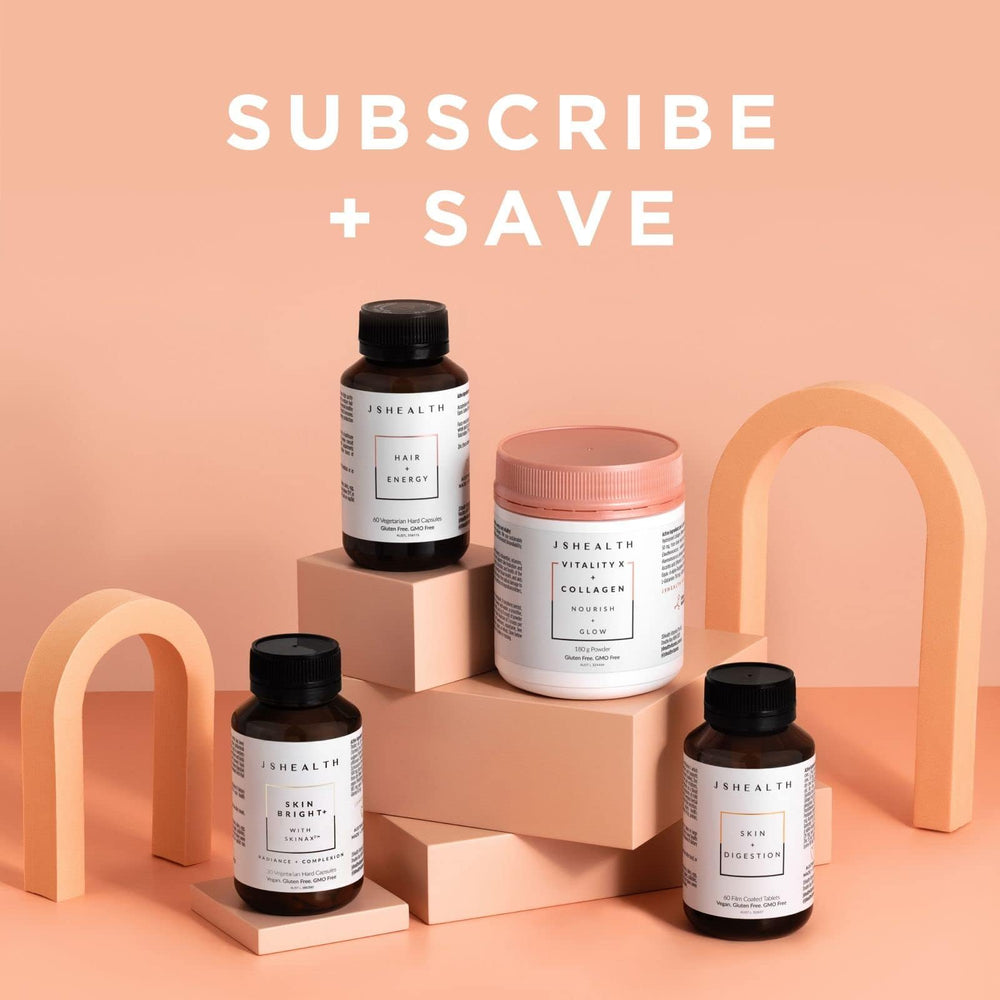 JSHealth bottle pour close-up demonstrating easy dispensing in daily routine