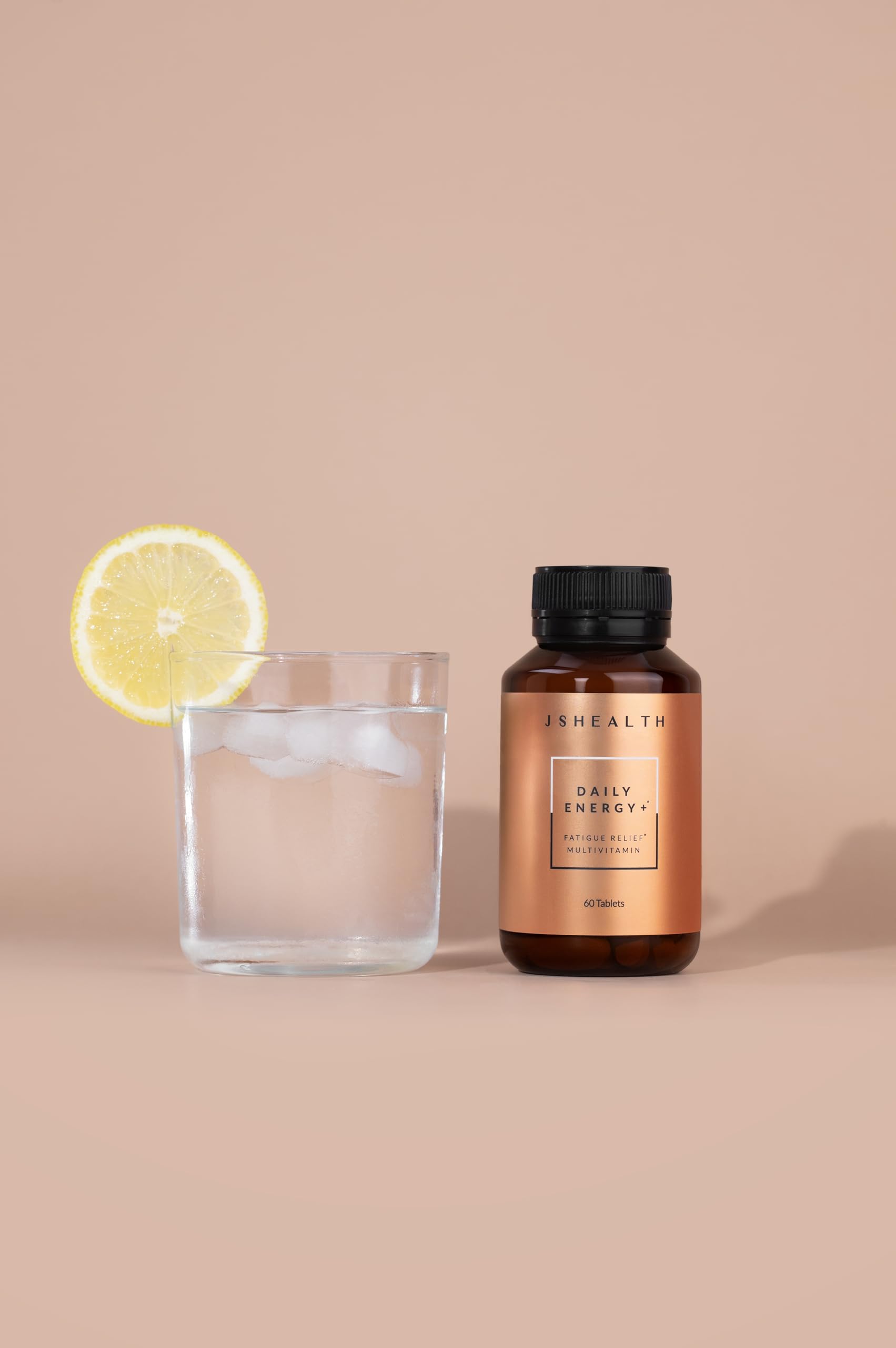 JSHealth Daily Energy pills pack shot highlighting easy daily energy support