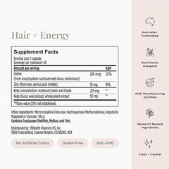 JSHealth Hair Formula packaging and capsules on a clean surface suggesting easy daily routine.