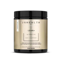 JSHealth Lean+ creatine powder bottle supports lean muscle during workouts.