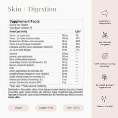 JSHealth Skin and Digestion Formula packaging highlights gluten-free and dairy-free formula
