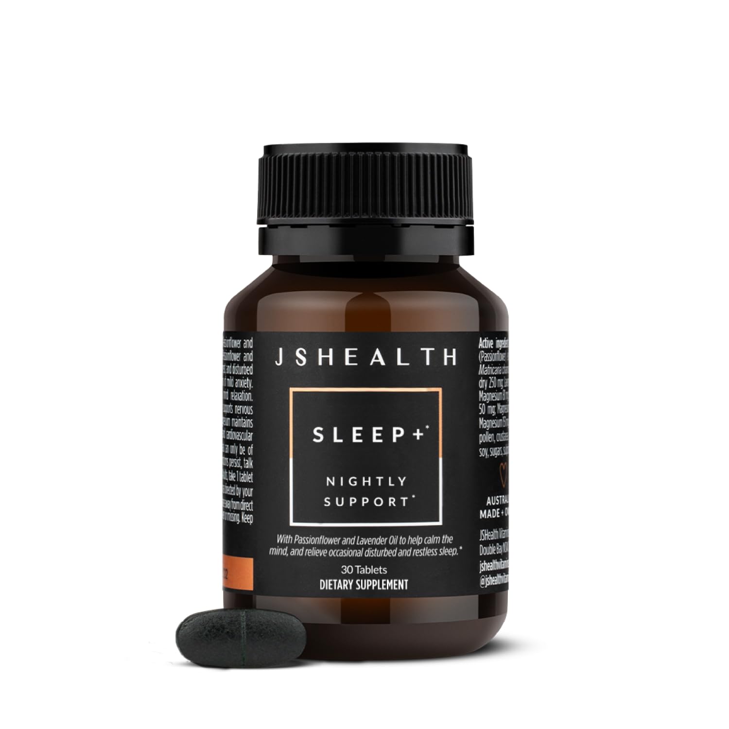 JSHealth Sleep Aid bottle pour for a convenient nightly relaxation routine.