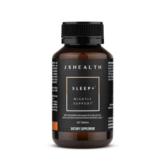 JSHealth Sleep Aid bottle pour showing the calming blend for restful nights