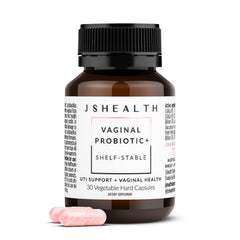 JSHealth Vaginal Probiotic Capsules for balanced vaginal flora and urinary health.