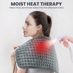 Jubeoyey heating pad offers six heat settings for customizable relief.