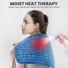 Jubeoyey Heating Pad on abdomen delivers comforting warmth during cramps
