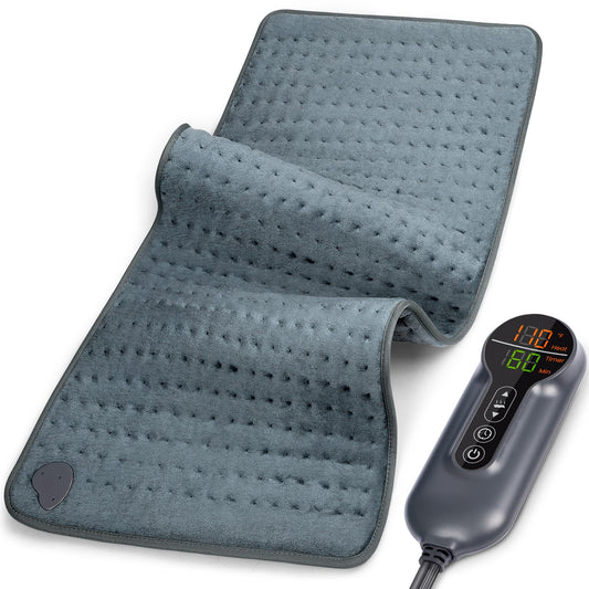 Jubeoyey heating pad used on neck and shoulders for targeted warmth and comfort.