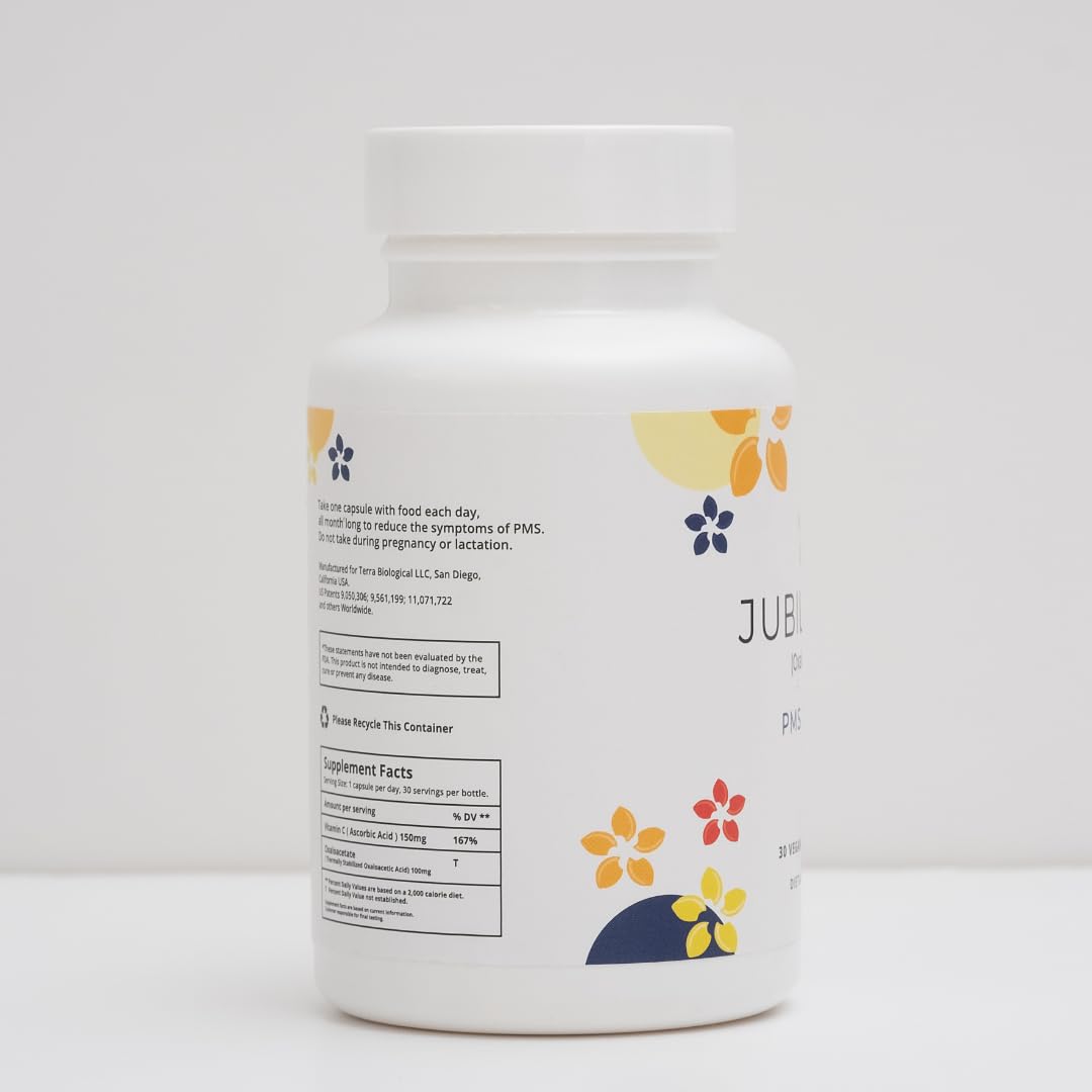 Jubilance label front highlights vegan, non-GMO ingredients.