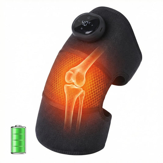 JUCURRI 3-in-1 heated knee wrap offers soothing warmth and support.