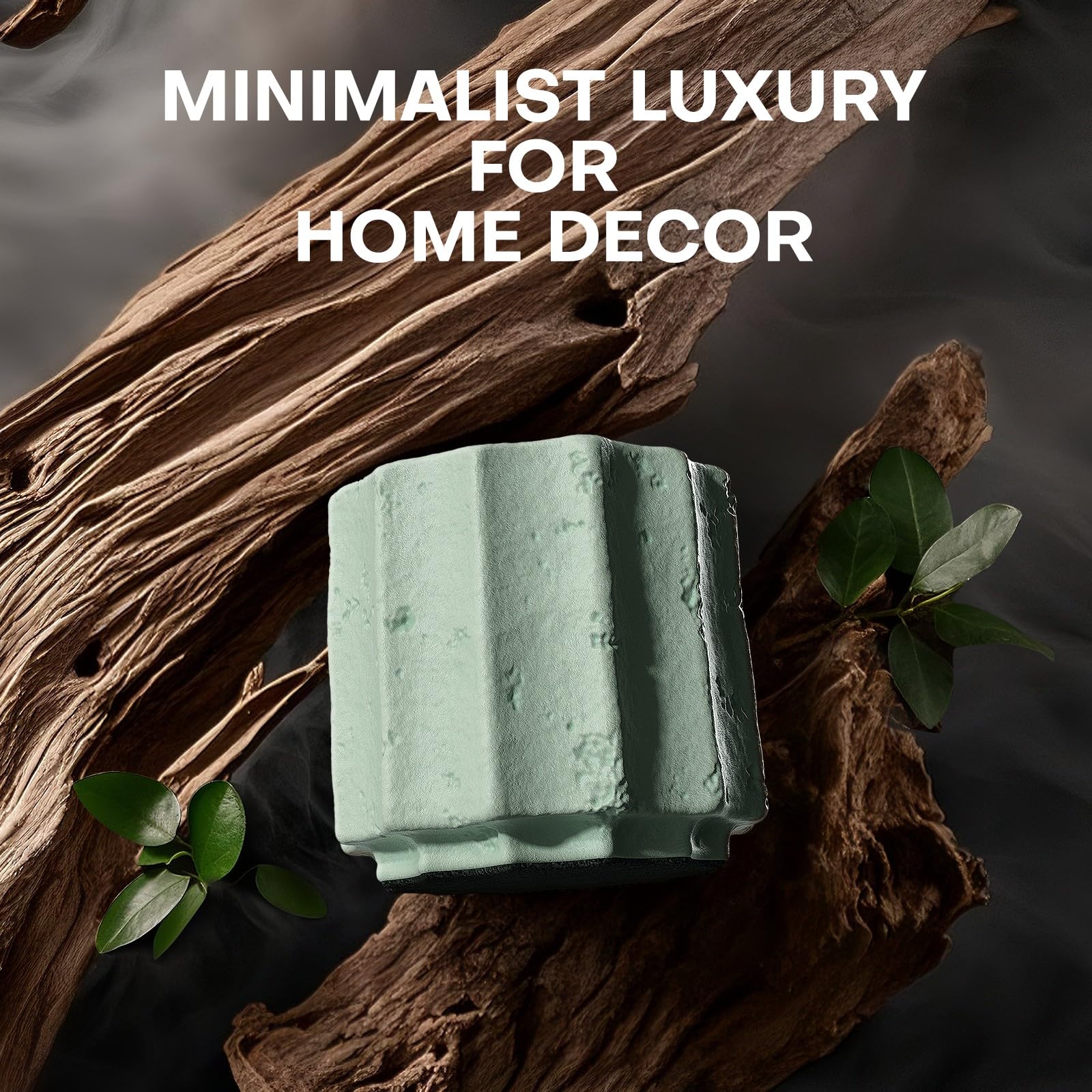 JueOne Vetiver & Ivy fragrance image suggesting grounding, tranquil atmosphere.