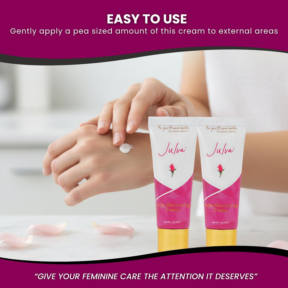 Julva Alpine Rose stem cells imagery on label.