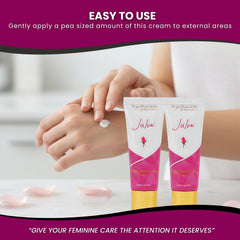 Julva Alpine Rose stem cells imagery on label.