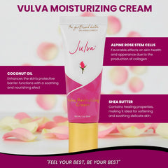 Julva with shea butter close-up demonstrating skin softness.