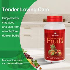 JulyDeer vitamin mineral probiotic enzymes label detail communicates transparency.