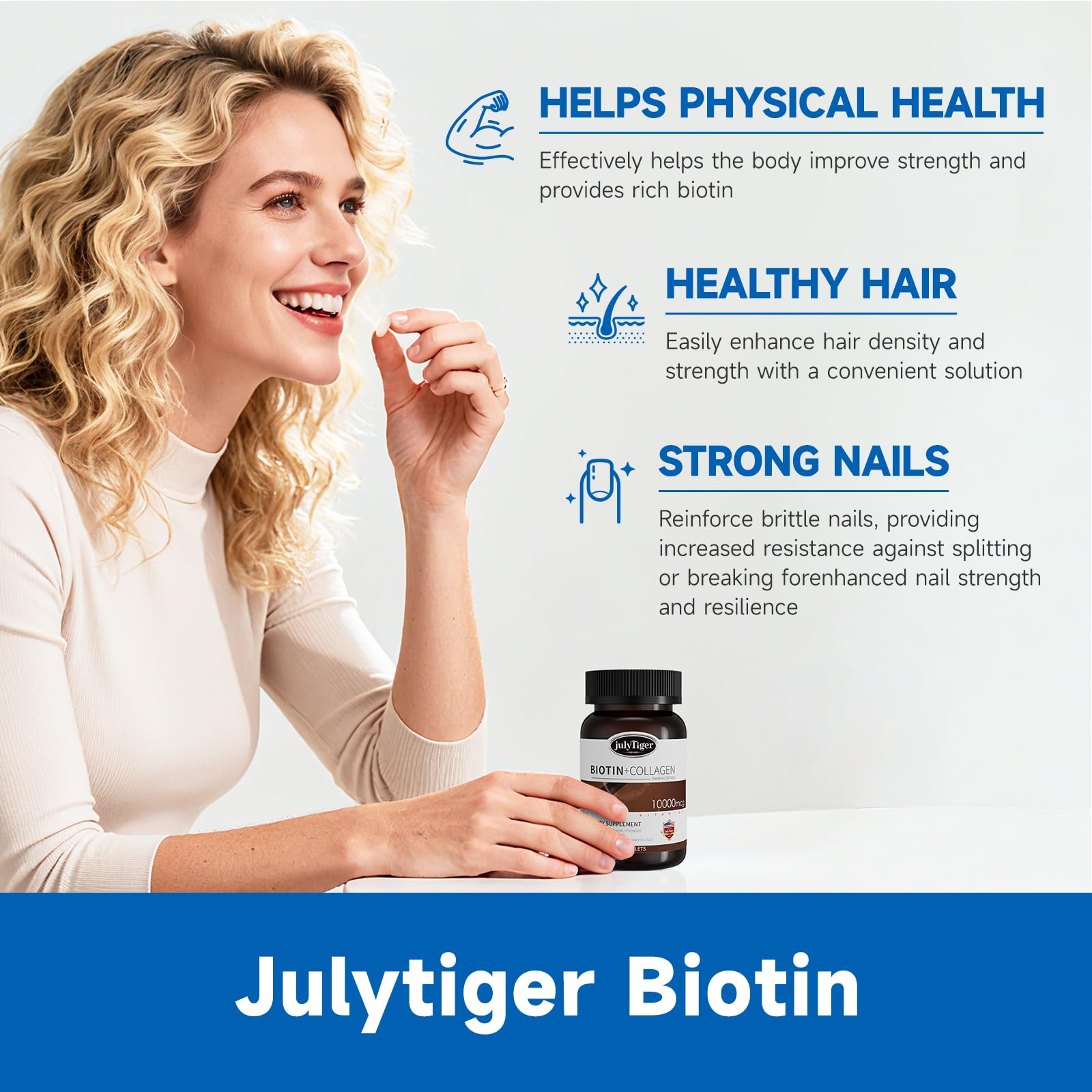 Julytiger bottle label highlights vegan, non-GMO features for peace of mind