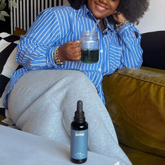 Juna Chlorophyll Drops during altitude adjustments potentially supporting energy and focus