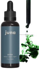 Juna Chlorophyll Drops bottle shown for daily hydration and detox ritual