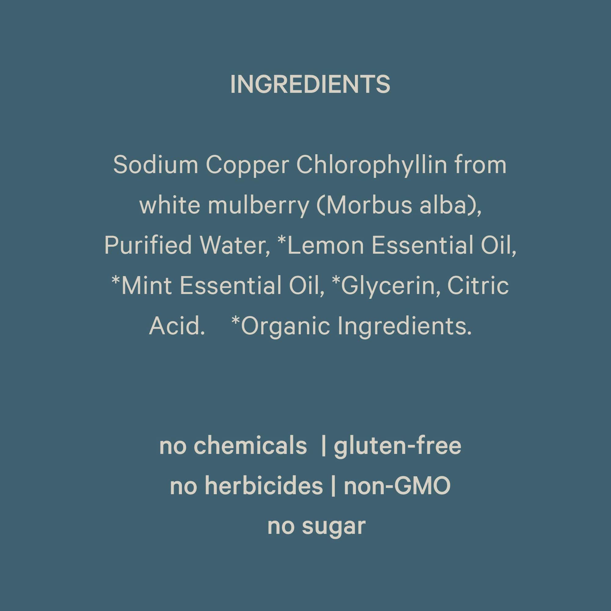 Juna Chlorophyll Drops used in daily routine for a refreshing start