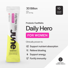 Tangerine-flavored Daily Hero melt ready for on-the-go consumption.