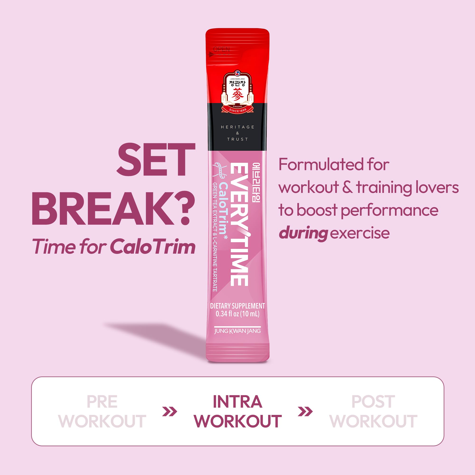 Jung Kwan Jang Everytime CaloTrim Green Tea Extract supports natural energy