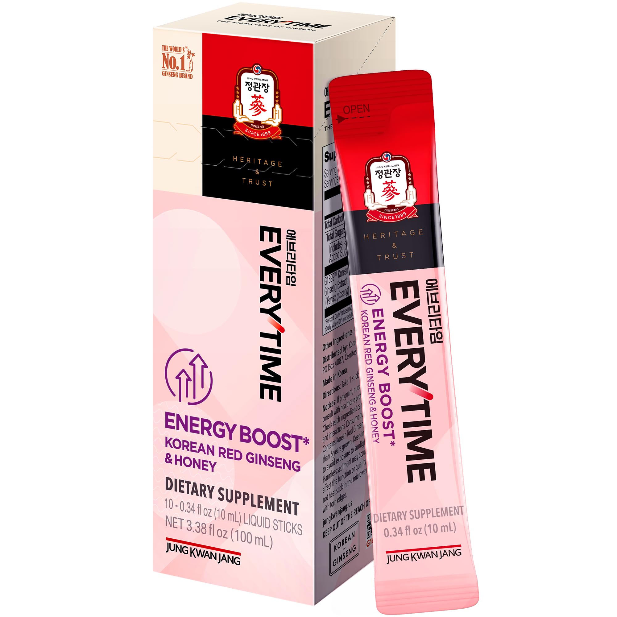 JUNG KWAN JANG Everytime energy stick pack for on-the-go stamina.
