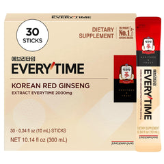 JUNG KWAN JANG Everytime packaging shows compact red ginseng sticks for on-the-go energy.